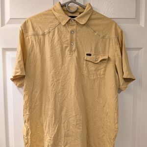 Men's Casual Yellow Polo Shirt